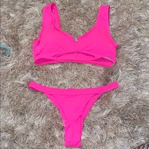 Hot Pink Bikini Top; Full set available!